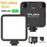 VIJIM VL81 Video Lamp 3200-5600K Dimmable MIni Vlog Fill Light With Cold Shoe for Smartphone SLR Camera Youtube Live Broadcast