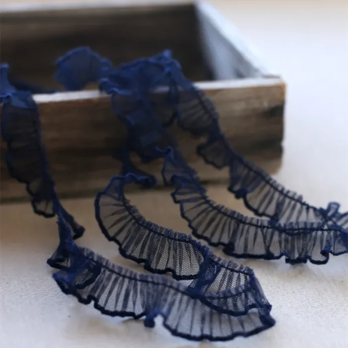 NEW Pure Color Mesh Organ Folds Ruffled Lace DIY Pet Toy Babydoll Bib Sewing Fluffy Multilayer Cake Skirt Decoration Accessories - Image 6