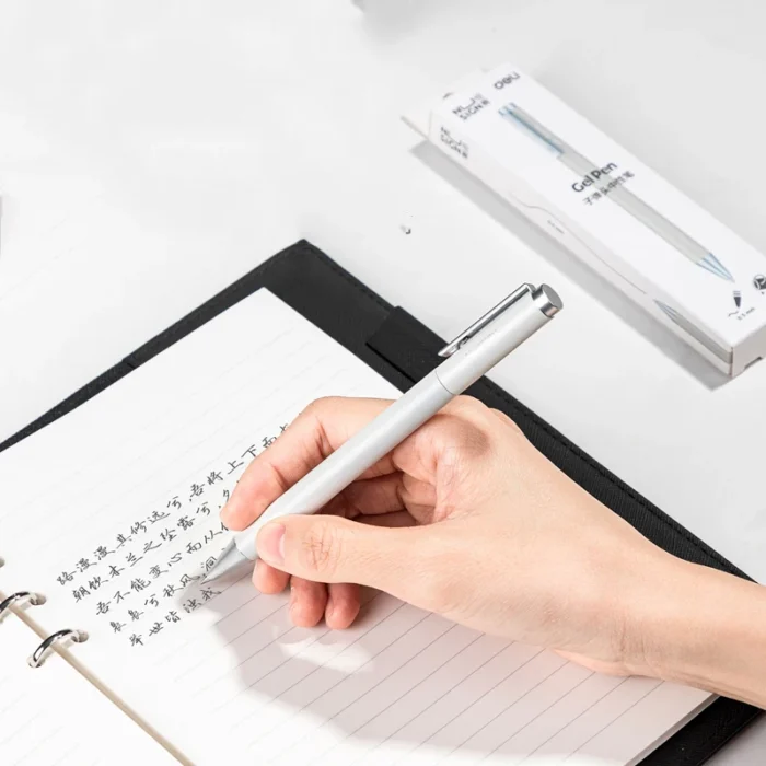 Deli Nusign Metal Gel Pen with Refills for Xiaomi Sign Pens 0.5MM Color Business School Office Stationery Supplies Kанцелярия - Image 4