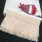 1Y 14CM Wide Beige Cotton Thread 3D Lace Fabric Weaved Ribbon Tassel DIY Material Curtains Garment Accessories Decoration - Image 5