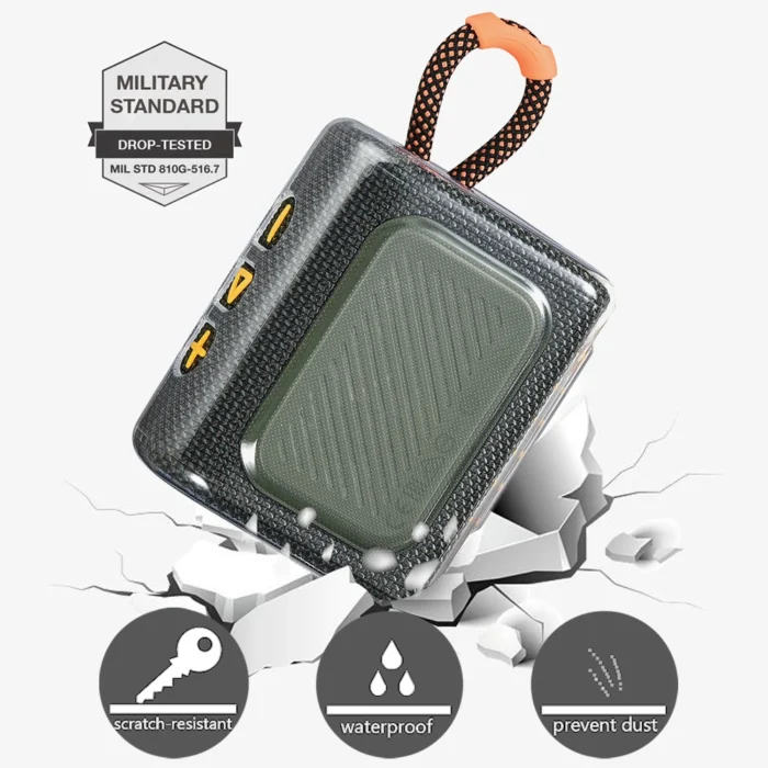 ZOPRORE Travel Protective TPU Carrying Skin Case Cover for JBL GO 3 Portable Bluetooth Waterproof Speaker - Image 5