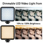 VIJIM VL81 Video Lamp 3200-5600K Dimmable MIni Vlog Fill Light With Cold Shoe for Smartphone SLR Camera Youtube Live Broadcast - Image 3