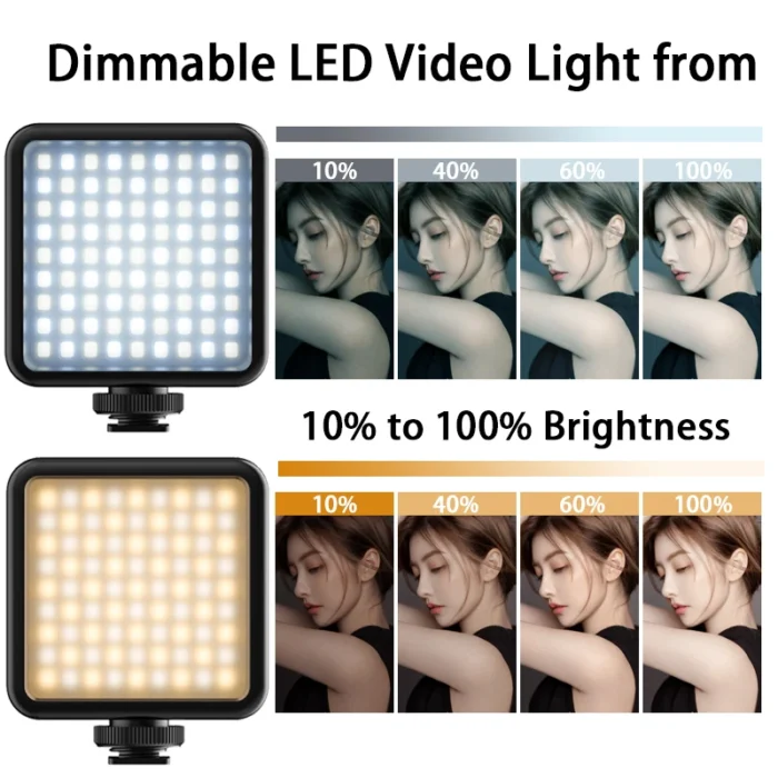 VIJIM VL81 Video Lamp 3200-5600K Dimmable MIni Vlog Fill Light With Cold Shoe for Smartphone SLR Camera Youtube Live Broadcast - Image 3