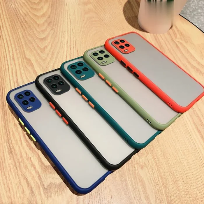 Silicone Cases For Xiaomi Mi 10 Lite 5G Matte Luxury Shockproof Slim Phone Cover For Xiaomi Mi 10Lite Case Protector Candy Color - Image 1