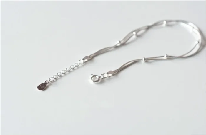New Fashion Jewelry Beautiful 925 Sterling Silver Bracelets Red Heart Simple Personality Sweet Bracelets - Image 2