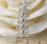 5 Meters Crocheted Silver Gold Lace Trimming Ribbon Tape diy Wedding Cosplay Clothes Sewing Fabric Handmade Headwear Ornaments - Image 4