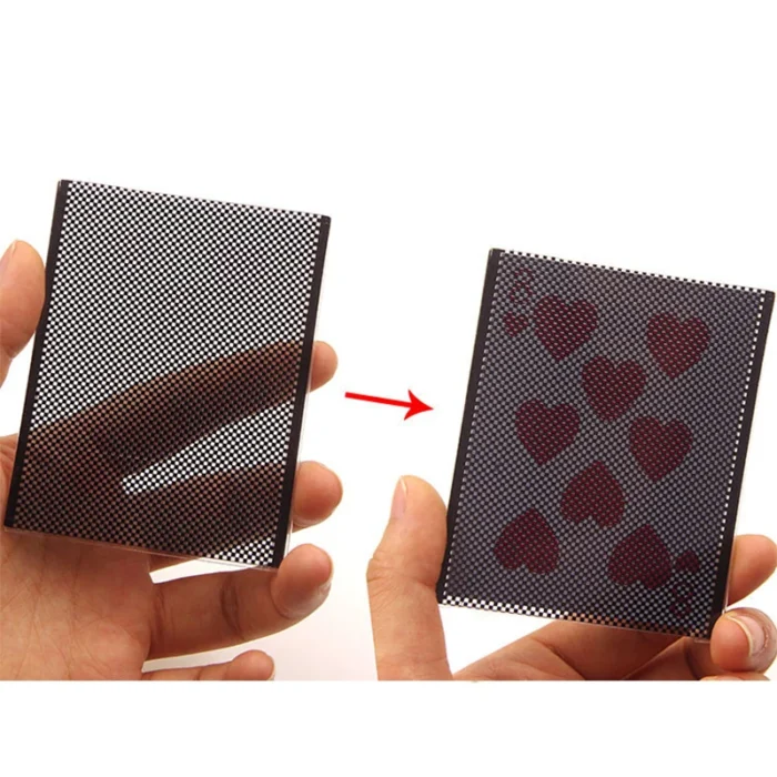 Funny WOW Poker Card magic trick WOW Card Wonderful Vanish Illusion Change Sleeve Close-Up Street Magic Trick - Image 1