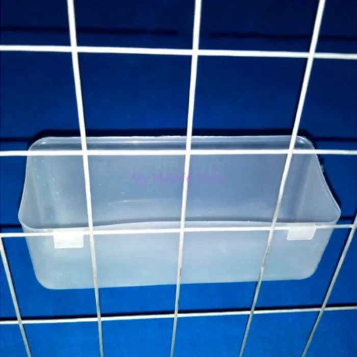 Pigeon Feeder Rectangle Feeding Device Drinking Food Water Bowl Plastic Bird Parrot Cage Cup Bird Feeding Supplies - Image 3