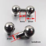 1 Piece 4mm Bar Stainless Steel Captive Bead Hoop Ring Straight Barbell Rings PA Ring Nose Rings Body Piercing Jewelry - Image 2