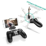 Hot selling TP4-016 180 Degree Adjustable Mount Stand PS4 Wireless Controller (Tobacco Pipe) Phone Clip Holder for PS 4 - Image 4