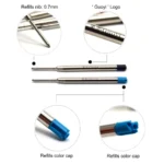 Guoyi K088 metal ballpoint pen refill 10pc/lot for school office gift pen hotel business G2 424 pen Refill Writing length 700m - Image 4