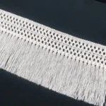 1Y 14CM Wide Beige Cotton Thread 3D Lace Fabric Weaved Ribbon Tassel DIY Material Curtains Garment Accessories Decoration - Image 3
