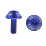M5*10 Aluminum alloy mushroom head,bicycle water bottle rack screw mountain bike kettle rack screw Bottle cage color anode - Image 5