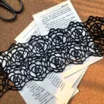 10CM Wide Elegant Black Cotton Polyester Embroidered Flowers Fabric Ribbon Lace Collar Neckline Trim Wedding Gifts DIY Crafts - Image 5