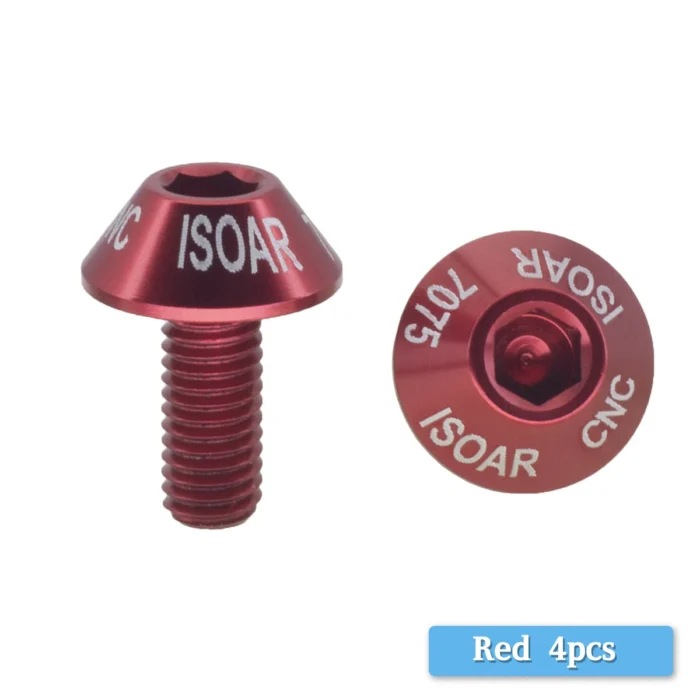 M5*10 Aluminum alloy mushroom head,bicycle water bottle rack screw mountain bike kettle rack screw Bottle cage color anode - Image 6