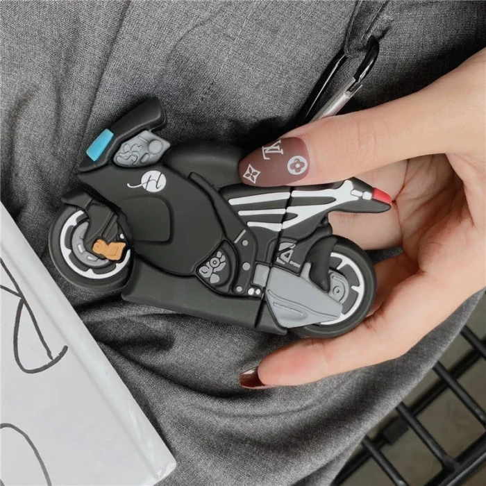 3D Motorcycle Silicone Soft Race Motor Earphone Case for Apple Airpods 1 2 3 Cases Wireless Bluetooth headset For air pods Pro - Image 6