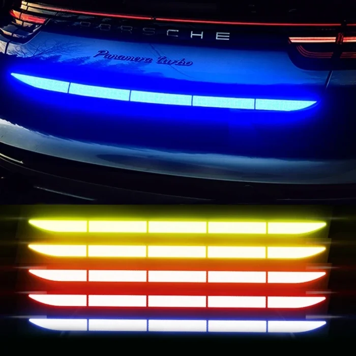 Car Sticker Reflective Warning Safety Tape Anti Collision Warning Reflective Sticker for Automobile Trunk Exterior Accessories - Image 1