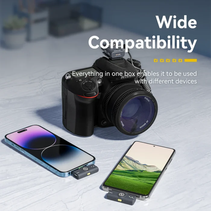 Hollyland LARK M2 Wireless Lavalier Microphone 48KHz 24Bit 300m Range 10H Worktime Wireless Microphone for Photography Vlog Live - Image 6