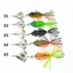 14.5cm/10.5g Fishing Jump Frog Lure Hard Bait Lure with Double Sharp Hooks Baits Simulation Frog Lures Fishing Accessory - Image 5