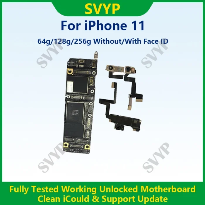 Fully Tested Authentic Motherboard For iPhone 11 Pro Max 64g/256g Unlocked Mainboard With Face ID Cleaned iCloud Fast Shipping - Image 2