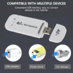 Portable 4G LTE Wireless WiFi Router, 150Mbps USB Modem Travel Pocket Mobile Hotspot for Internet Access