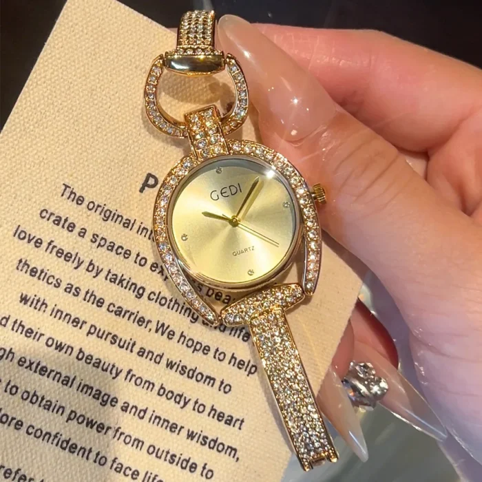 Light luxury Brand Watch Women Starry Sky Beauty Exquisite irregular hollow Bracelet Waterproof Ladies Fashion Quartz Wristwatch - Image 1
