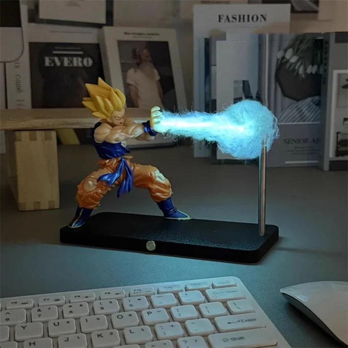 DRAGON BALL Son Goku Kamehameha night lamp desktop decoration model night anime surrounding children's toys birthday gift - Image 1