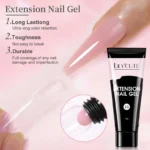 LILYCUTE 15ML Quick Extension Gel Nail Polish Nude Milk White Color Finger Prolong Acrylic Crystal Construction Hard Gel Varnish - Image 4