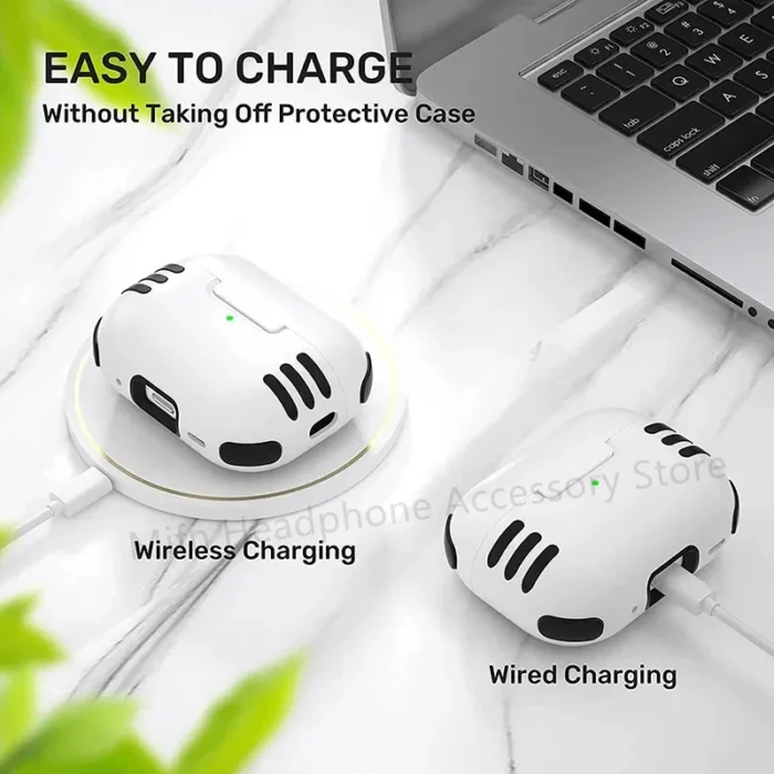 Case for New aipod 4 (USB-C) Secure Lock design Case For AirPods Pro 2 3 Case with keyring for airpods 4th Gen Apple AirPod Case - Image 5