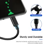USB 3.2 10Gbps Type C Cable USB A to Type-C 3.2 Gen2 Cable Data Transfer USB C SSD Hard Disk Cable 3A 60W QC 3.0 Fast Charging - Image 5