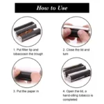 New Portable 70/78/110 MM Mini Metal Manual Rolling Machine Paper Tobacco Hand Roller Cigarette Maker Gadgets for Men Gift - Image 5