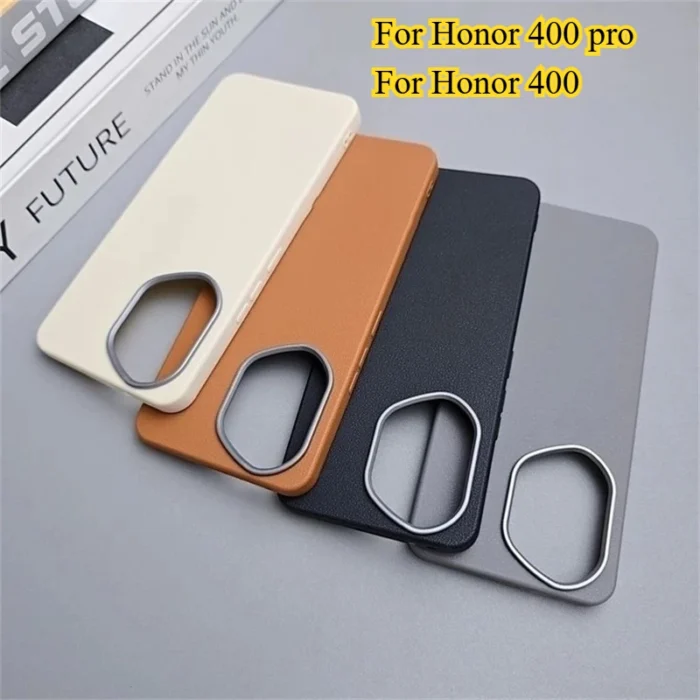 Case for Honor 400 Pro Luxury PU Silicone Phone Back Cover Soft Protect Shell Shockproof Bumper for Huawei Honor 400pro Honor400 - Image 1