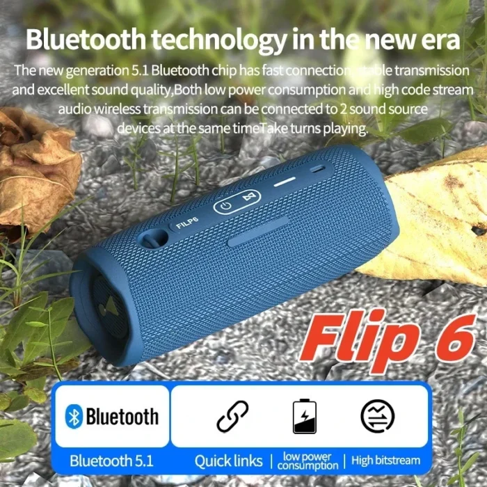 Flip 6 portable Bluetooth speaker high-power subwoofer outdoor IPX7 waterproof wireless sound system supports TWS Caixa De Som - Image 2