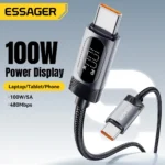 Essager 100W Type C To Type C Cable For iPhone 16 15 Samsung Huawei 5A PD Fast Charging For Macbook iPad Digital Dispaly Cable - Image 2