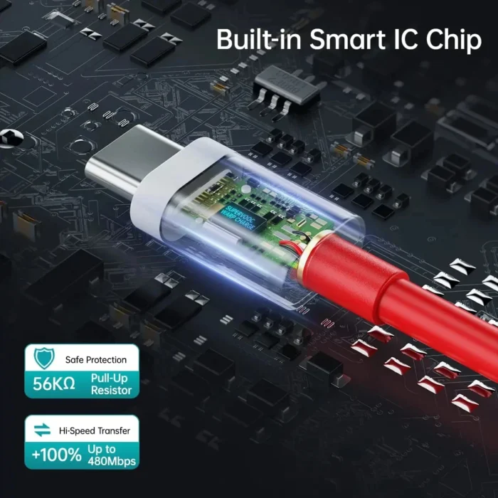 PD 65W For Oneplus USB Type C to Type C Super Fast Charging Data Cable For 12 11 10 Pro 9 10T 9R 8T 8 7T 7 5A Quick Charger Wire - Image 3