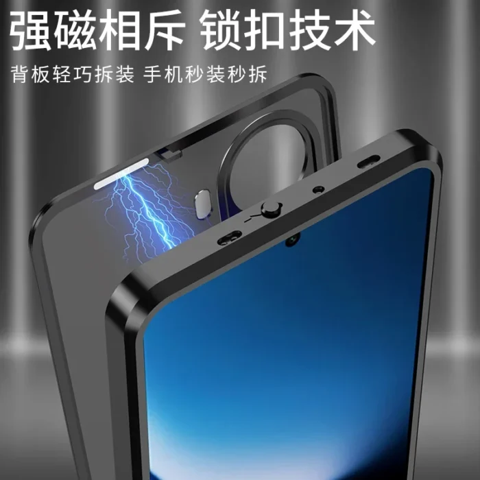 For Redmi Turbo 4 Pro Aluminium Alloy Metal Frame Bumper+Tempered Glass Phone Back Case Cover for POCO F7 Shockproof Shell - Image 4