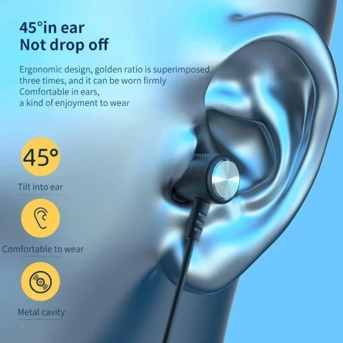 Wireless Headphones Bluetooth 5.0 Neckband Earphones Silicone Hifi 9D Stereo Sports Headset Halter Waterproof Magnetic Earbuds - Image 3