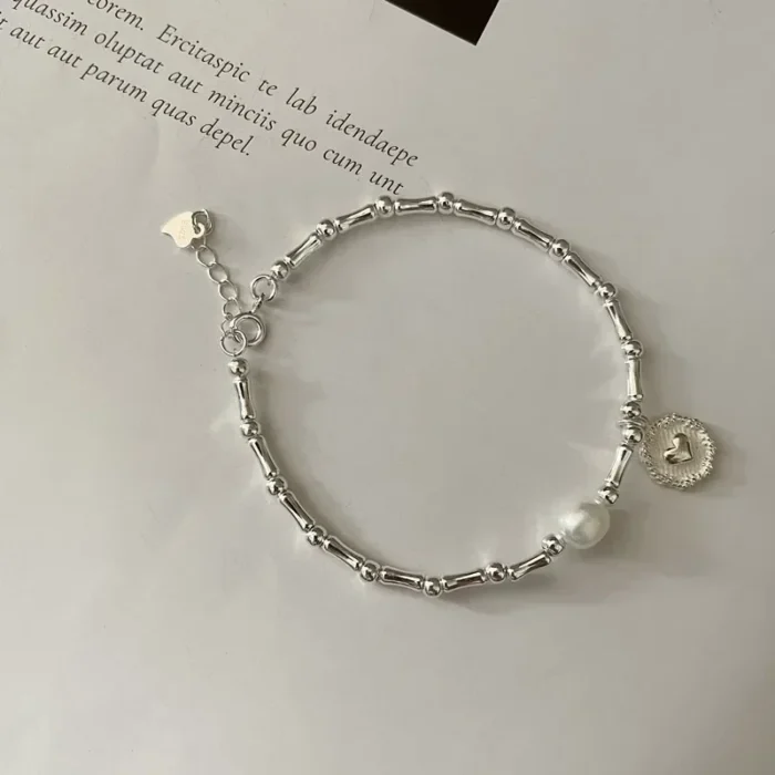 925 Sterling Silver Bracelet Partial Pearls Knots Bracelets for Women Fashion Luxury Design Bead Charm Bracelet Party Jewelry - Image 6