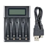 LCD Display AA / AAA Battery USB Charger 4 Slots For NI-MH /NI-CD AA AAA 1.2V Rechargeable Battery Indicator Battery Charger - Image 6