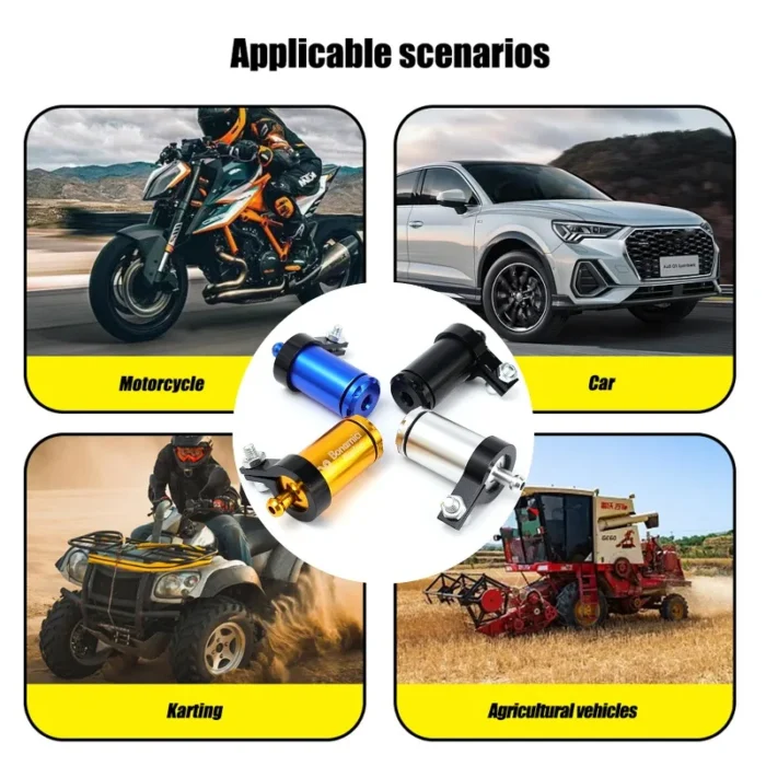 Reusable Motorcycle Gasoline Filter Oil Cup Universal Aluminum Alloy Cleanable Fuel Filter Professional Motorcycle Accessories - Image 2