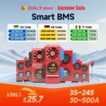 Daly Smart BMS Li-ion 7S LiFePo4 4S APP BMS 8S 24V Lifepo4 BMS 16S 48V Parallel Bluetooth Solar Energy Inverter Power Bank - Image 2