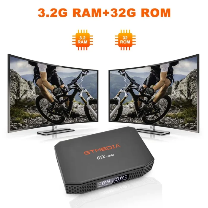 GTMEDIA GTX Combo 4K/8K UHD Smart TV Box Android 9.0+DVB-S/S2/S2X+T/T2+C/C2,2GB+32GB,CA Card Slot&CI+1.4,SATA-HDD,BT4.1 Decoder - Image 5