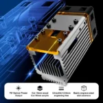 NEJE N30820/N30610/B30635 high precision engraving laser module 450nm fixed focus 500MW 7W/20W for CNC laser engraving machine - Image 4