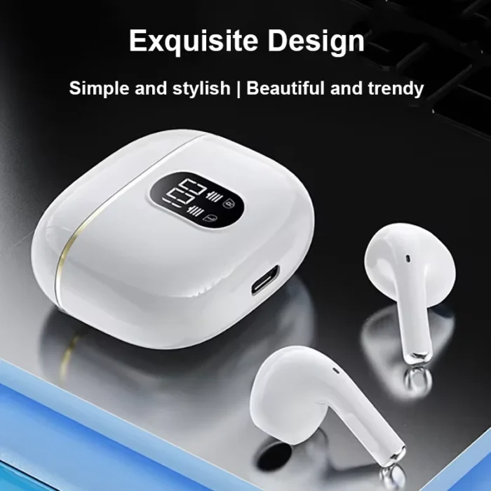 S ONY Wireless Earphone Bluetooth Headphone With Mic LED Power Display Earphones HD-Call HiFi Stereo Sound Earbuds For Air ipad - Image 2