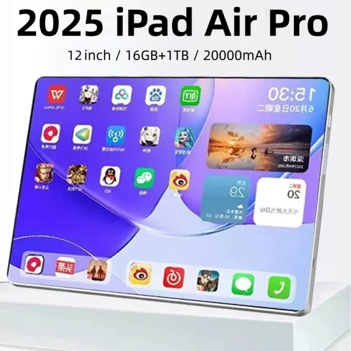 Original Tablet iPad Air Pro 12 Inch 16GB RAM 1TB ROM tablet Android 13 Core Pad Tablet PC Phone Dual Wifi tablette android 태블릿 - Image 1