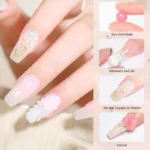 8ml Clear Non Stick Hand Solid Extension Nail Gel Polish Carving Flower Nail Art Building UV Gel Acrylic Varnish Manicure DIY - Image 5