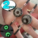 2pcs Luminous Sun Moon Braided Bracelets for Lovers Adjustable Couple Bracelets Fashion Valentine's Day Jewelry Girlfriend Gifts - Image 3