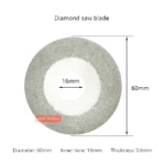 63 mm Circular Saw Blade, Alloy High-Speed Steel Diamond Resin Woodworking Saw Blade, Mini Table Saw Cutting Small Saw Blade - Image 5