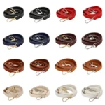 1.2CM Wide Thin Bag Belt Crossbody Shoulder Strap Replacement Long Belt Adjustable PU Leather Bag Strap Part Bag Accessories - Image 3