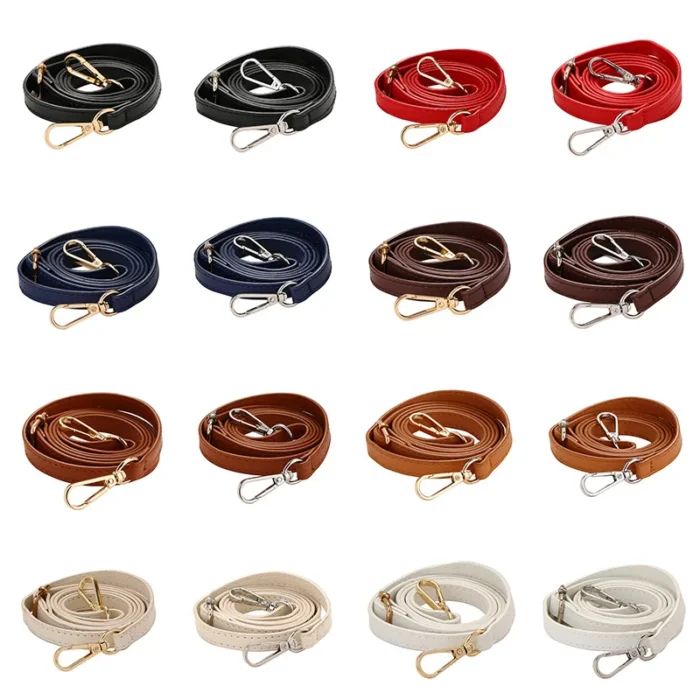 1.2CM Wide Thin Bag Belt Crossbody Shoulder Strap Replacement Long Belt Adjustable PU Leather Bag Strap Part Bag Accessories - Image 3
